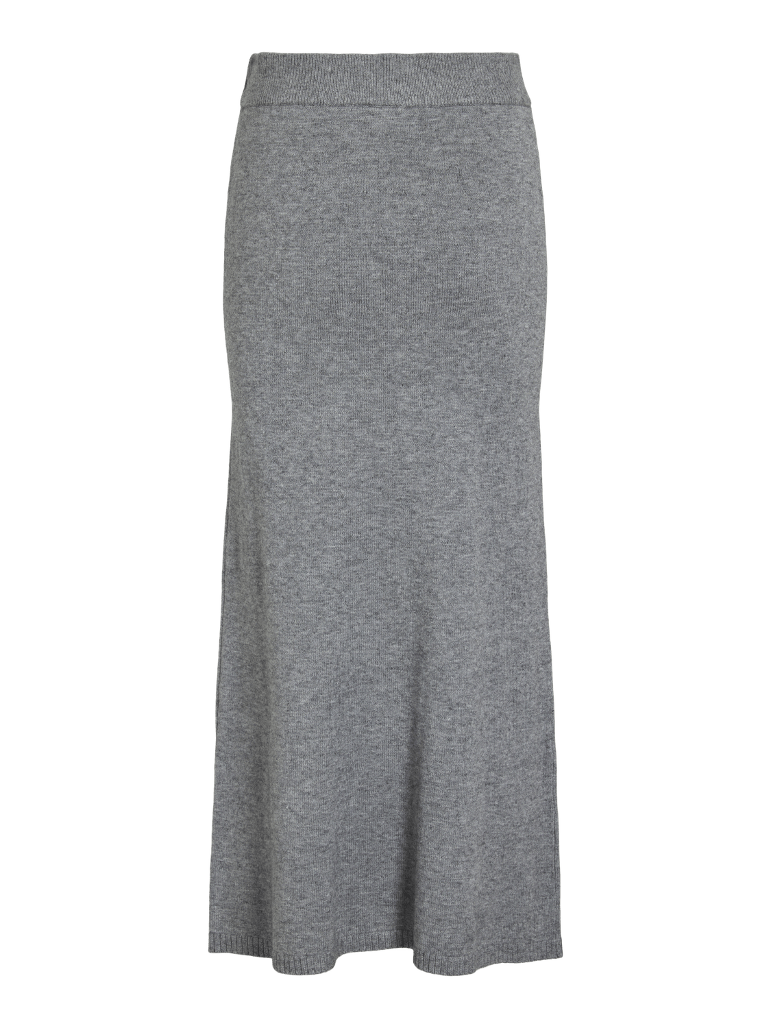VIRIL Long Skirt - Medium Grey Melange - VERO MODA & VILA Bergvik